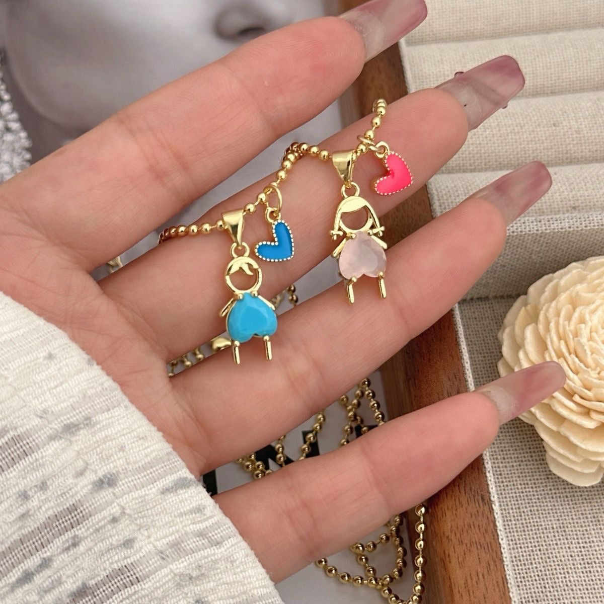 Cadena niño y niña